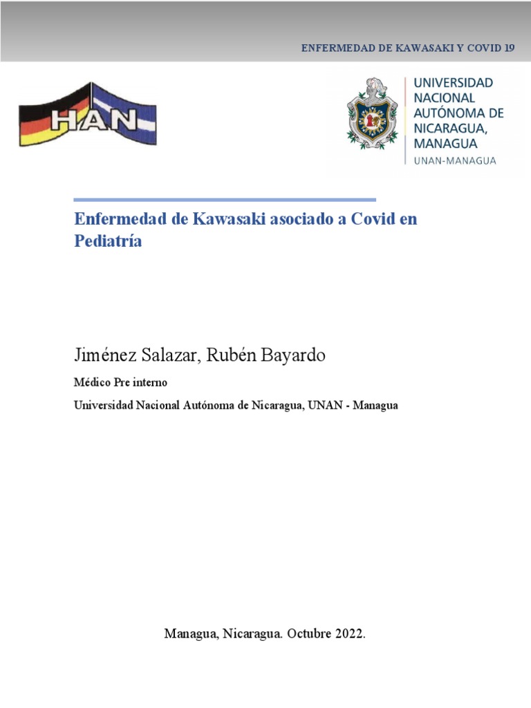 Enfermedad De Kawasaki Asociado A Covid En Pediatría Pdf Medicina