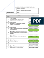 Formato de Cronograma de Actividades de Evaluación-Tutoria VII