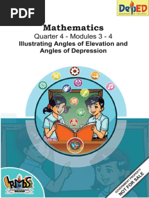 MATH 9 Q4 Module 3-4 Illustrating Angle of Elevation and Angle of Depression