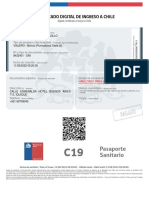 Pasaporte Sanitario: Certificado Digital de Ingreso A Chile
