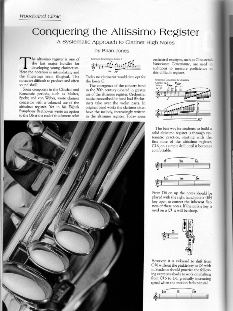 Conquering The Altissimo Register PDF