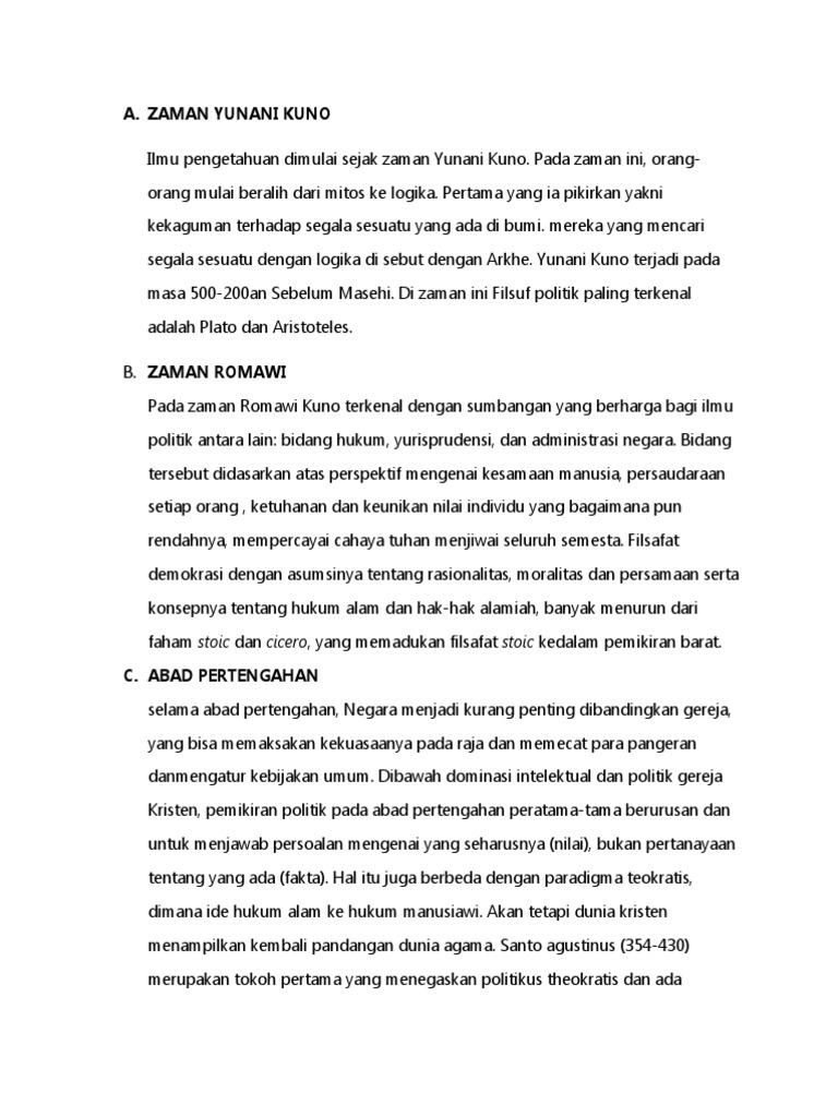 Sejarah Perkembangan Politik | PDF