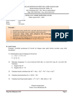 Soal Pas Uraian Semester 1 Ta 2021-2022