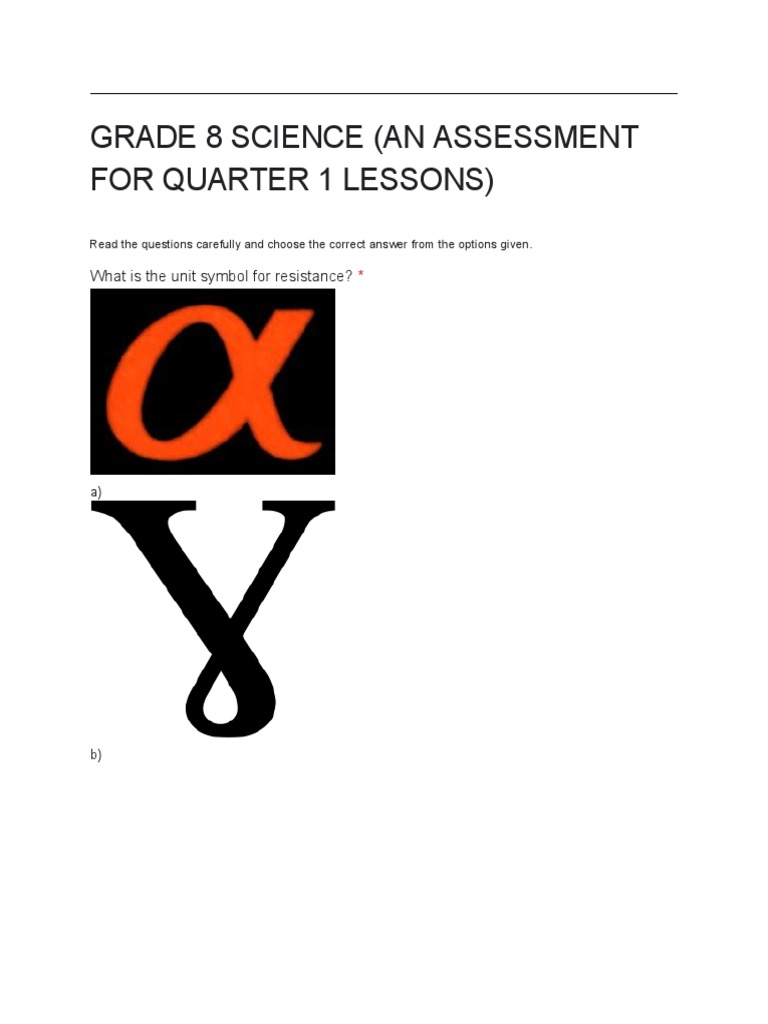 Grade 8 Science PDF Energy Force