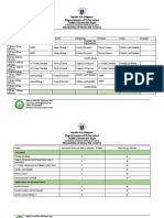 Sample Class Schedule