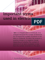 Important Terms Used in Electricity WEEK 4