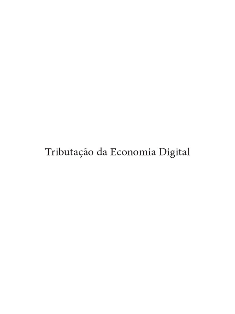 Tributação Da Economia Digital - DTP | PDF | Propriedade intelectual |  Direitos Autorais