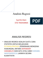 Analysis Regresi