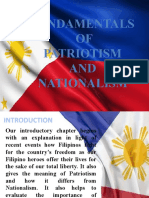 Fundamentals of Nationalism and Patriotism G-1
