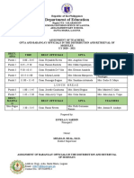 Distribution and Retrieval Assignment (PTA, LGU, Teacher)