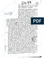 Denuncia Penal 24-99 de Víctor Manuel ASCUE ZEGARRA Contra Ulises B. VILLEGAS ROJAS. 3p