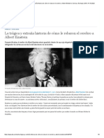 La Trágica y Extraña Historia de Cómo Le Robaron El Cerebro A Albert Einstein