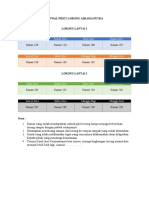 Jadwal Piket Lorong Asrama Putra