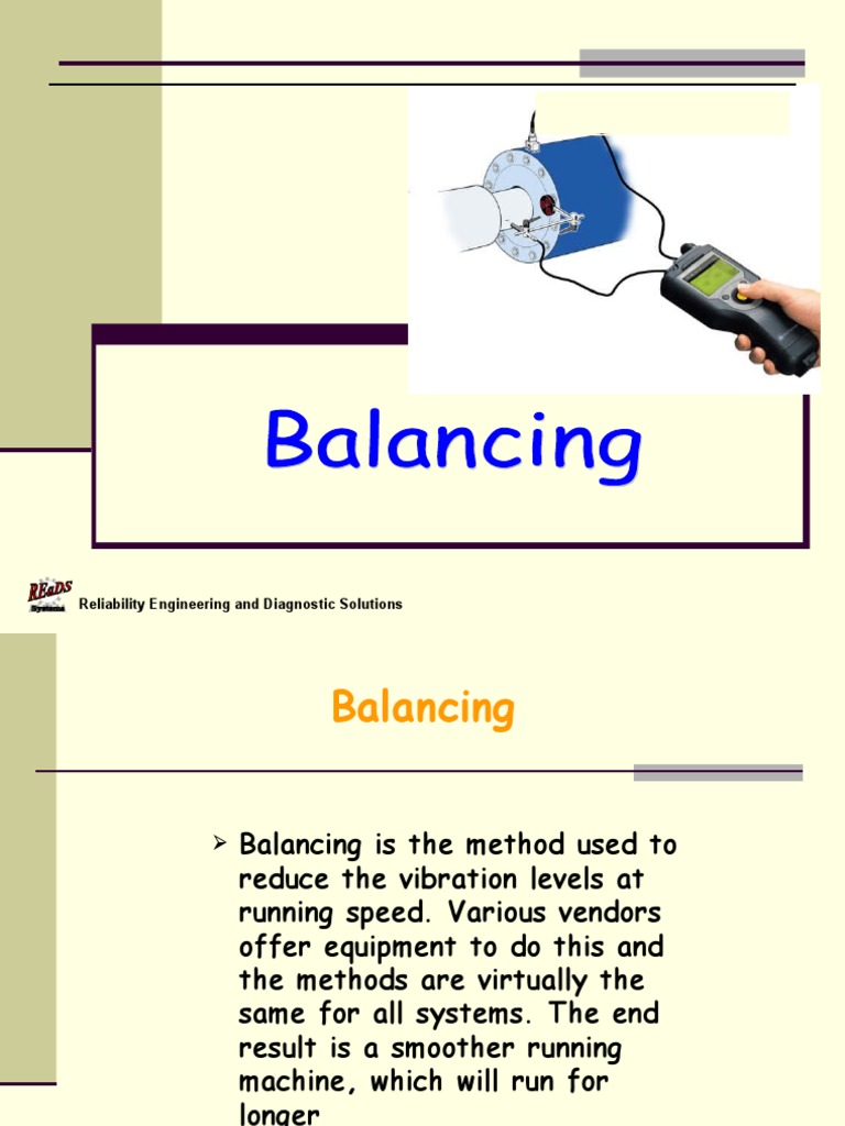 Balancing PDF Reliability Engineering Engineering