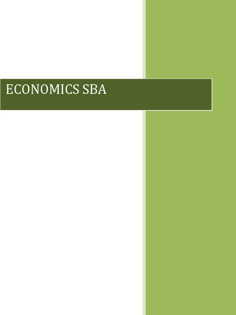 Economics Sba Guidelin 2 PDF Logic Data