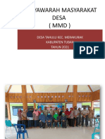 Musyawarah Masyarakat Desa (MMD) : Desa Tahulu Kec. Merakurak Kabupaten Tuban TAHUN 2021