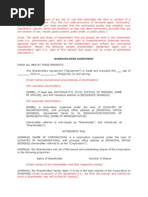 Shareholders Agreement