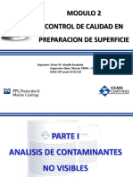 Control de calidad en preparación de superficie: Análisis de contaminantes no visibles