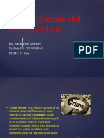 Reporting Crime and Social Conflicts