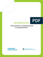 Sensibilización -Pensamiento computacional -Programación