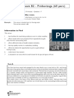 Euroexam B2 practice exam (60 minutes