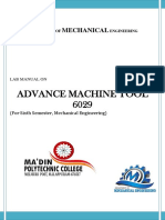 6029 Advanced Machine Tool Lab
