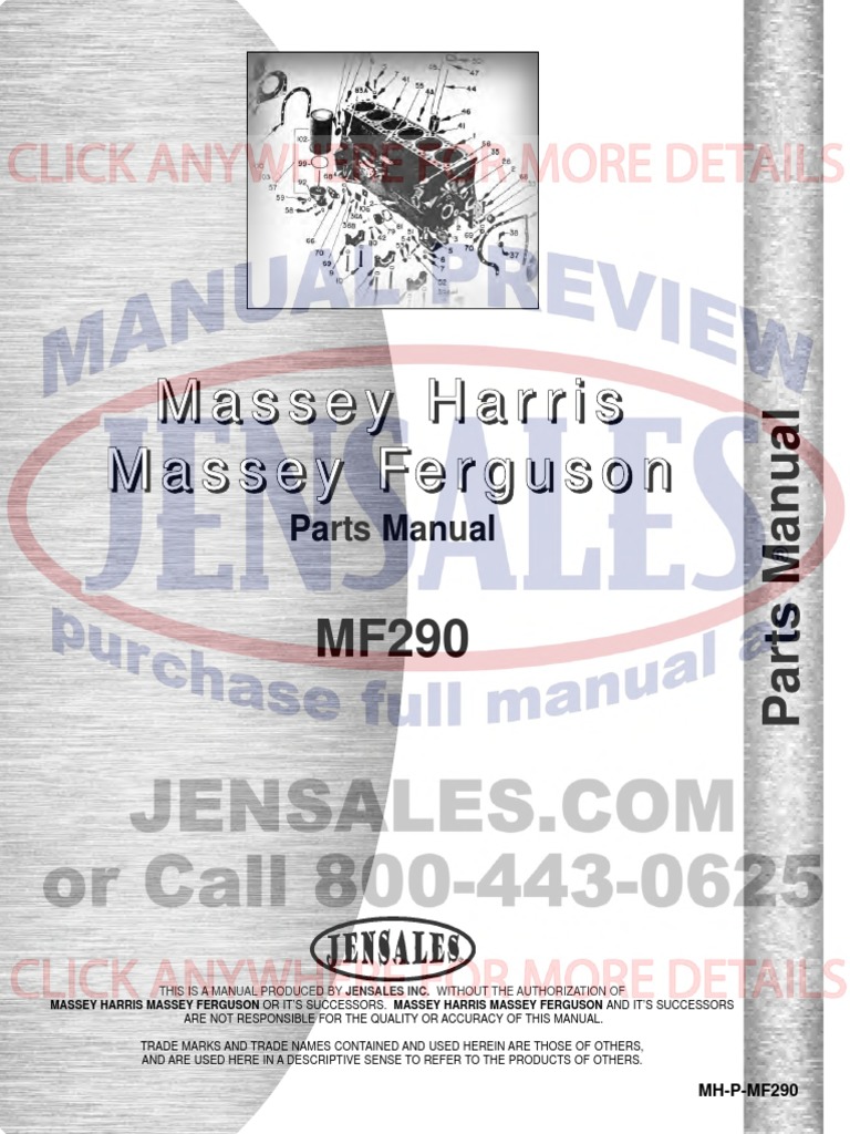 MASSEY FERGUSON 290 MANUAL PDF FREE DOWNLOAD intelligence overview
