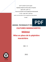 MTPS Mise en Place de La Pépinière Maraîchère - Réalisé Par Sebihiabdel Hafid en 2O12