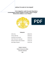 Mengapa Audit Investigatif & Audit Forensik Diperlukan Dibandingkan Dengan Disiplin Forensik Lainnya Dengan Referensi Ke Hukum Acara Pidana