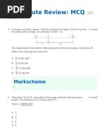 Last Minute Review MCQ