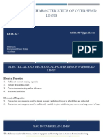 Mechanical Characteristics of Overhead Lines