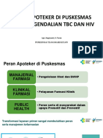 Bu Sugi - PERAN APOTEKER DI PUSKESMAS DALAN PENGENDALIAN TB DAN HIV (Autosaved)