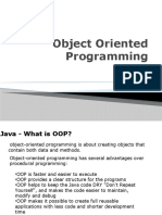 Object Oriented Programming in Java