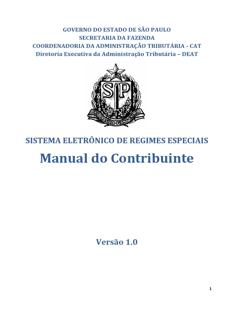 Manual do Contribuinte: Sistema Especial | PDF | Processo (informática ...
