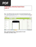 (New) Level 5 MIT App Inventor Shooting Target Project