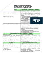 Agenda Pedagógica Semanal