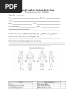 Manual Lymphatic Drainage Intake Form