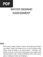 Water Demand Assessment For Urban Projects