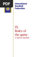 Ihf - Handball Rules Book | PDF | Referee | Sports Rules And Regulations