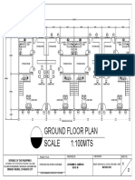 Scale 1:100Mts Ground Floor Plan: Republic of The Philippines