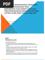 Download Pengaruh Saham Bonus Terhadap Kinerja an Yang Dimoderasi by ArioWicaksono SN60325272 doc pdf