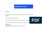 Planilla de Excel para Estado de Resultados