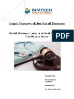 21RM954 - Legal Framework For Retail Business