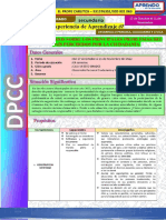 Experiencia de Aprendizaje 07 - 5to Grado - Desarrollo Personal Ciudadania y Civica - 2022 - 00001