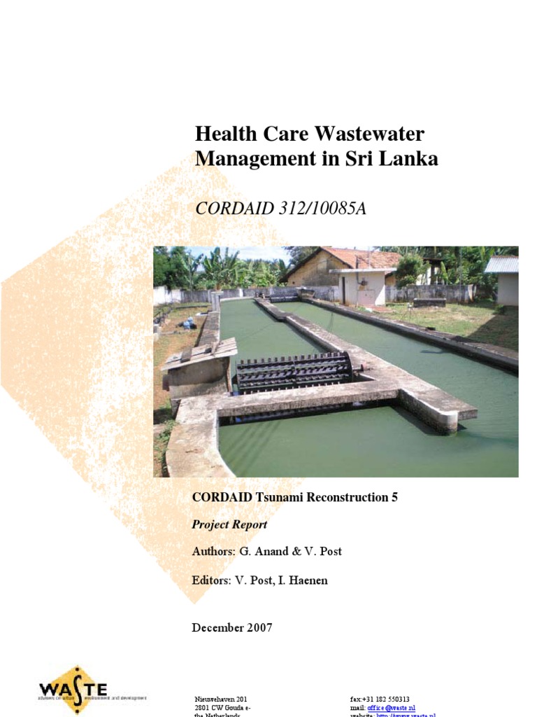 PR Sri Lanka Hosp Wastewater PDF Wastewater Sewage Treatment