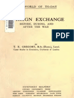 T. E. Gregory, Foreing Exhange Before, During and After The War (1921)