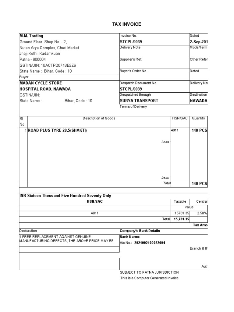 Accounting Voucher PDF Taxes Invoice
