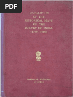 0 Catalogue of Historical Maps of Survey of India 1700-1900 by Prasad