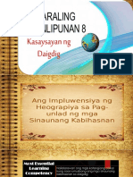 Week 5 Impluwensiya NG HEOGRAPIYA Sa Mga Sinaunang Kabihasnan