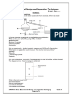 WS Experimental Design and Separation Techniques